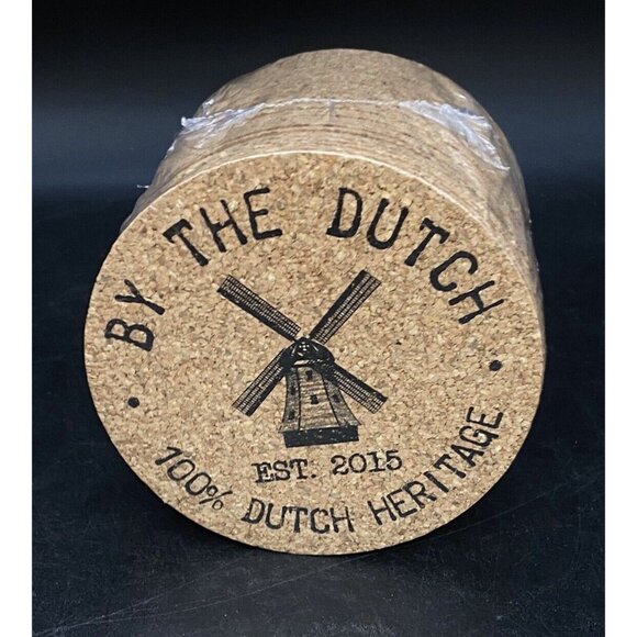 By The Dutch 100% Dutch Heritage Cork 50 Coasters Est 2015 Windmill - Picture 4 of 7